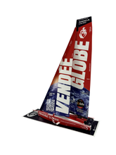 Charger l'image dans la galerie, Maquette officielle en papier de l'imoca Vendée Globe 2024 - Vue trois quart arrière babord