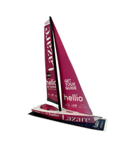 Charger l'image dans la galerie, Maquette en papier imoca Lazare - vue de trois quart avant tribord